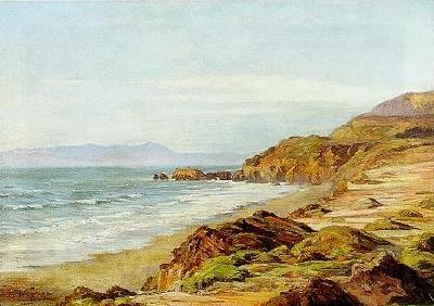 Henry Otto Wix Coastal Scene Norge oil painting art